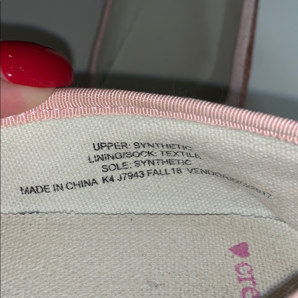 CREWCUTS ROSE GOLD/PINK GLITTER BALLET FLATS - Picture 3 of 3